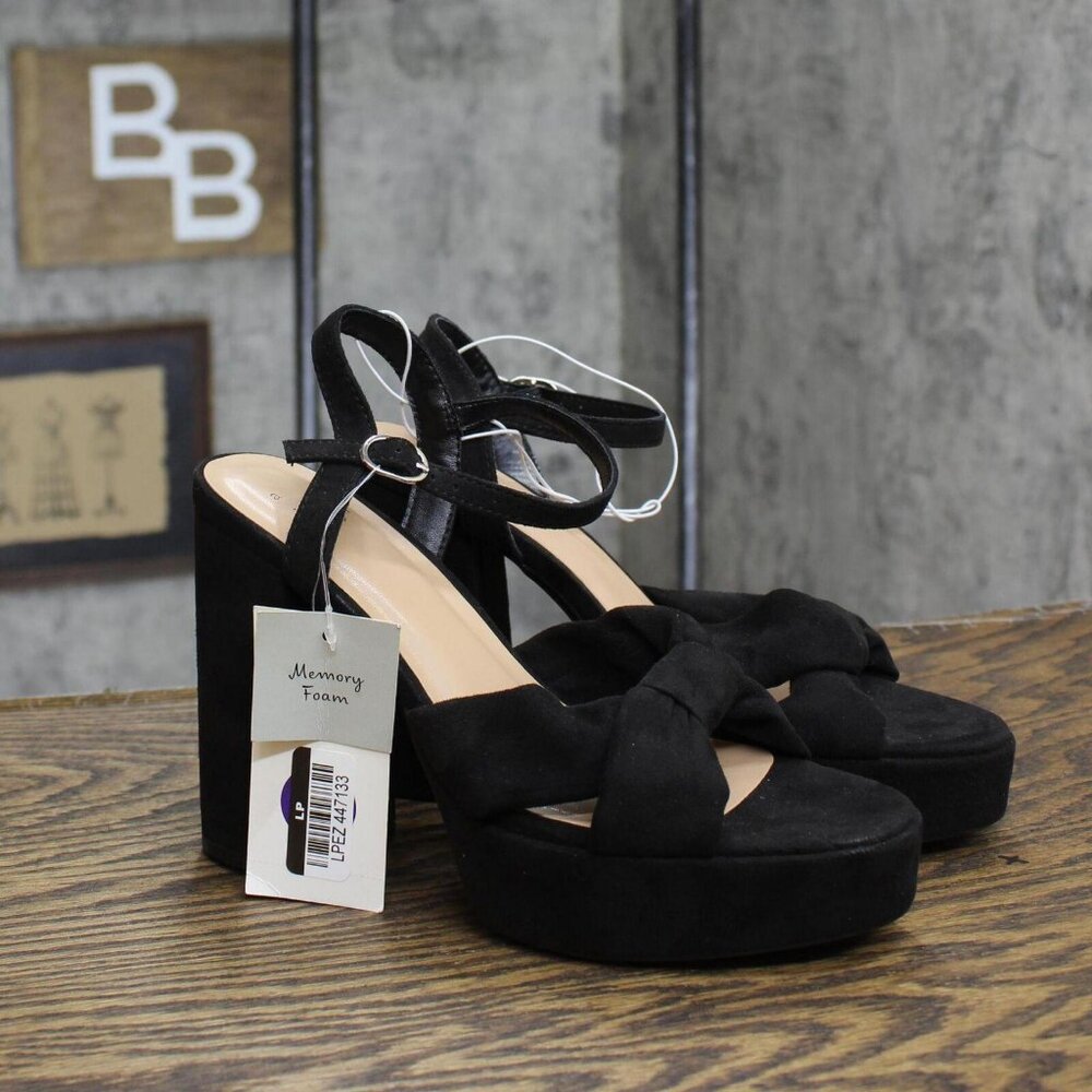 a new day Black Heeled Sandals - Picture 2 of 7